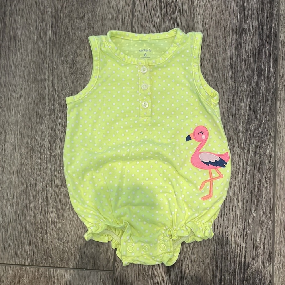 Lot of Carter’s Baby Girl Outfits + 2 Cardigans Sz 6M - Picture 6 of 9